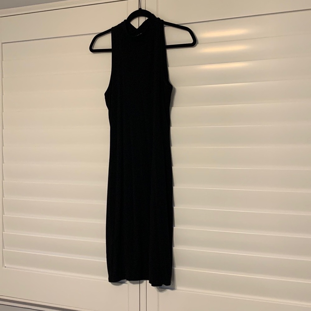 NWOT mock neck black dress